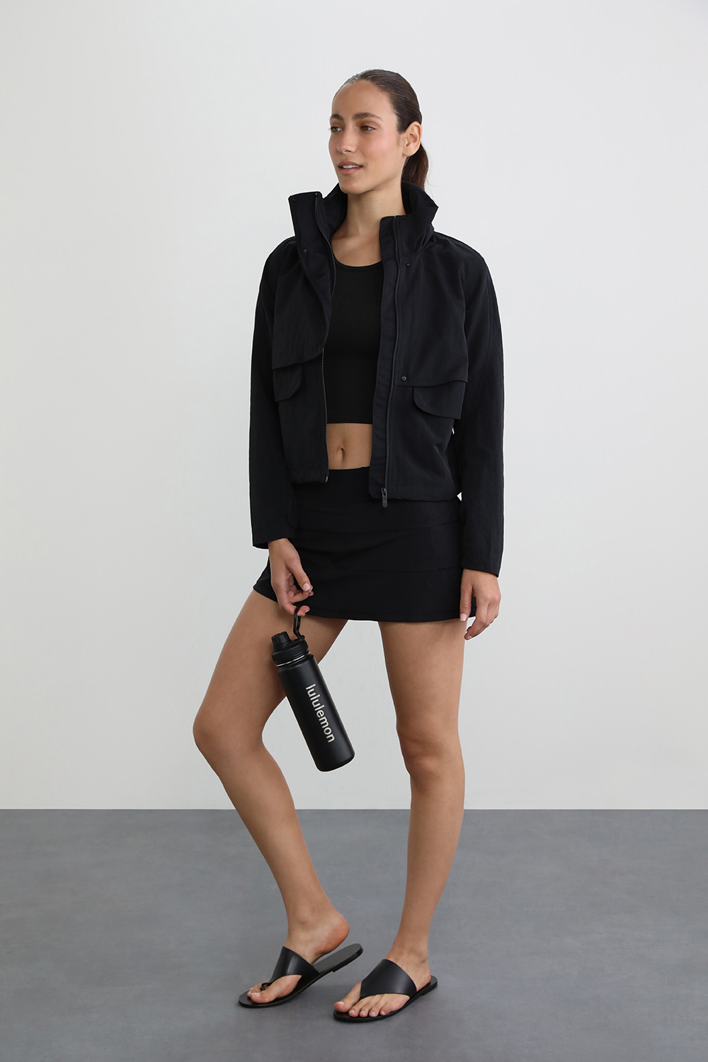 Ebb to Street Cropped Racerback Tank Top